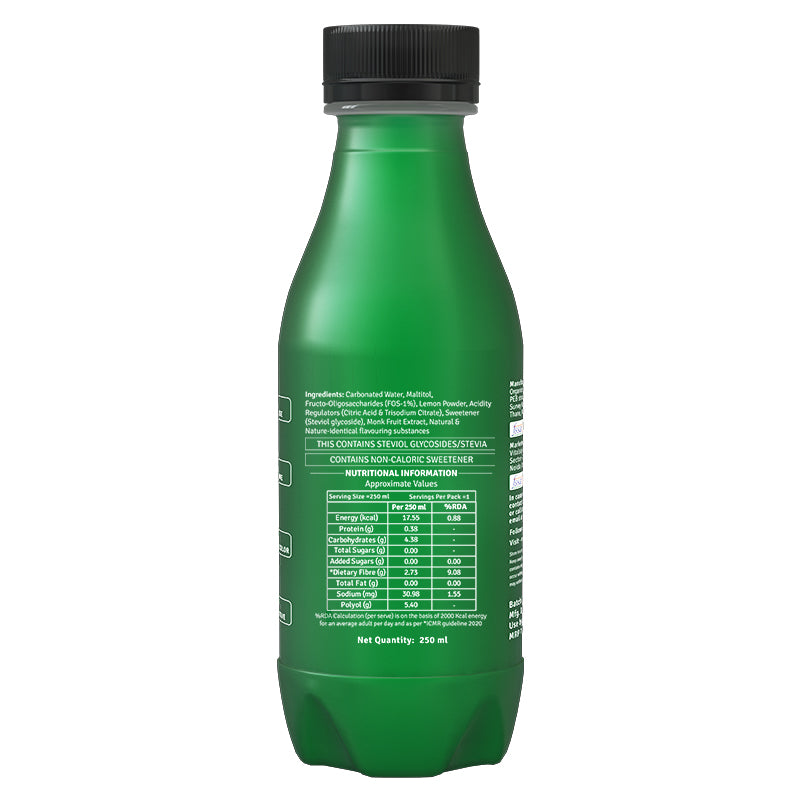 CHINI KUM Lemon POP (Zero Added Sugar, Prebiotic Fibre) - Pack of 8(250ml)