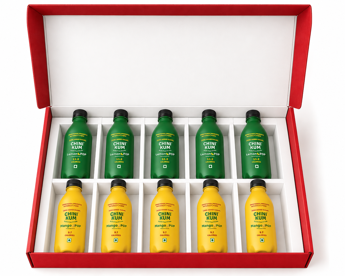 Gift Hamper - CHINI KUM - Guilt Free Beverages (Mix) - Pack of 10(160ml)